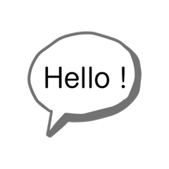 [LINEスタンプ] ふきだし連絡スタンプ