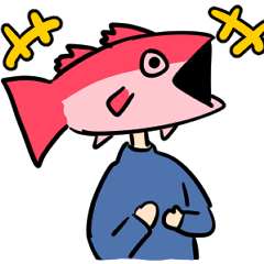 [LINEスタンプ] のどぐろにんげん