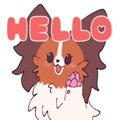 [LINEスタンプ] 十犬十色！パピヨンスタンプ 