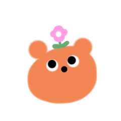 [LINEスタンプ] ゆる〜いクマのお顔スタンプ