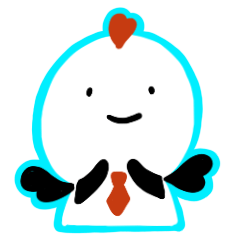 [LINEスタンプ] 素直な鳥 純粋仕立て