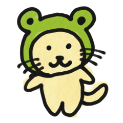 [LINEスタンプ] カエルにゃ