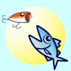 [LINEスタンプ] お魚チャンのうごくスタンプの画像（メイン）