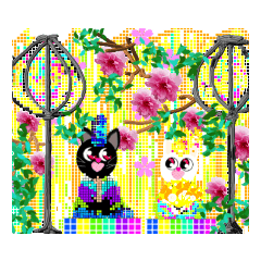 [LINEスタンプ] 猫雛カップル
