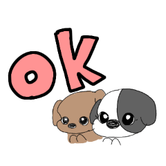 [LINEスタンプ] ここちゃんもかちゃん