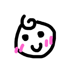 [LINEスタンプ] ラフ赤ちゃん