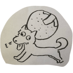 [LINEスタンプ] いたわられ犬