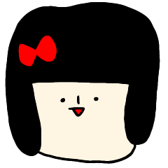 [LINEスタンプ] おかっぱ女子の日常スタンプ
