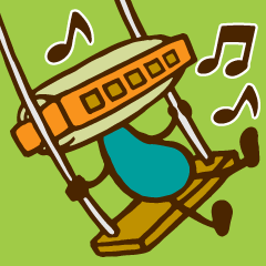 [LINEスタンプ] ハーモニカ吹きの「ひと吹きネタ」スタンプ 