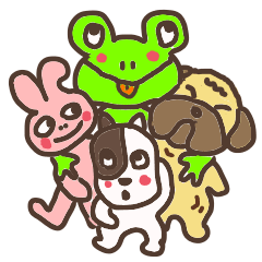 [LINEスタンプ] ケロとおともだち