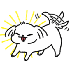 [LINEスタンプ] 関西弁をちょっと話すマルチーズ