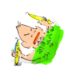 [LINEスタンプ] 焼きそば3人前