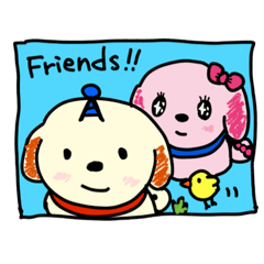 [LINEスタンプ] セキュリティの番犬『プロ犬』Friends