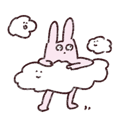 [LINEスタンプ] アボカドに飽きたうさぎちゃん