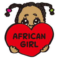 [LINEスタンプ] African Girl マーレム