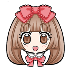[LINEスタンプ] リボンのロリータちゃん
