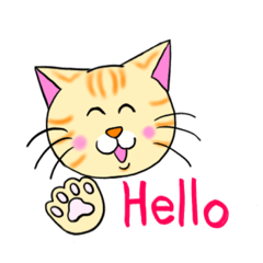 [LINEスタンプ] 茶トラネコのスタンプ