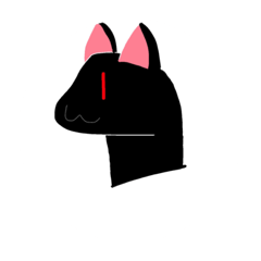 [LINEスタンプ] くろい、ねこ