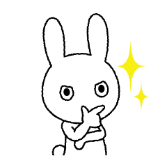 [LINEスタンプ] ノーコメントうさぎ 2