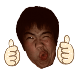 [LINEスタンプ] 額縁のすね毛