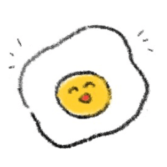 [LINEスタンプ] ゆるいめだまやき
