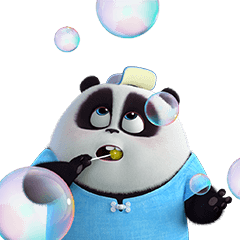 [LINEスタンプ] Panda Pange 3D 3