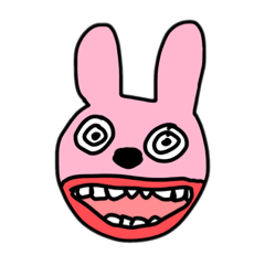 [LINEスタンプ] にらうさぎ45