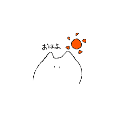 [LINEスタンプ] ゆるい白ねこちゃん(日常使い)