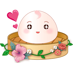 [LINEスタンプ] パオパオ ピンキー肉まん