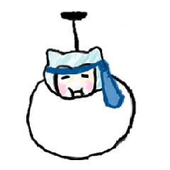 [LINEスタンプ] でぶねこミノムシ