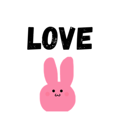 [LINEスタンプ] かわいーいうさちゃんのスタンプ