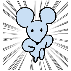 [LINEスタンプ] 走るネズミ（仕事用）