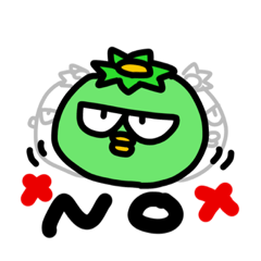 [LINEスタンプ] 不機嫌なカッパ