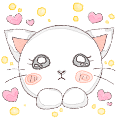 [LINEスタンプ] ねこちゃんのおかおスタンプ