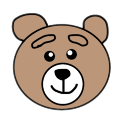 [LINEスタンプ] まゆげくまちゃん その2