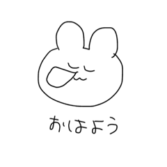 [LINEスタンプ] 雑いうさぎ