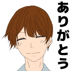 [LINEスタンプ] 目が死んでる男子たち