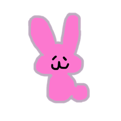 [LINEスタンプ] ピンクのうさぎたち