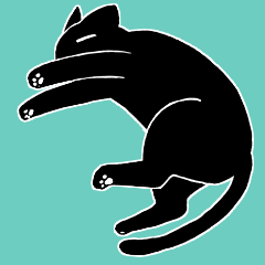 [LINEスタンプ] 黒猫のにちじょう