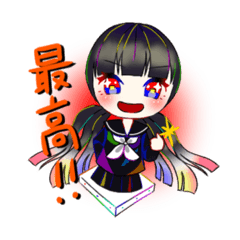 [LINEスタンプ] 自称"美術室の精霊"「COLORS」スタンプ