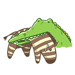 [LINEスタンプ] クロコダイル！