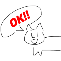 [LINEスタンプ] ネコですが。