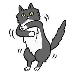 [LINEスタンプ] 動く！まぐねこスタンプの画像（メイン）