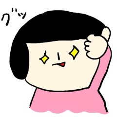 [LINEスタンプ] おかっぱ女子の日常スタンプ2