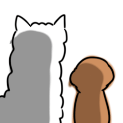 [LINEスタンプ] 無表情なアルパカ2