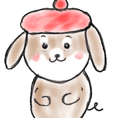 [LINEスタンプ] 犬 落書き（仮）