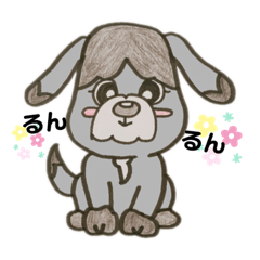 [LINEスタンプ] 色鉛筆わんこ