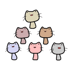 [LINEスタンプ] 続・マッシュルームにゃんこ fetchpriority=high