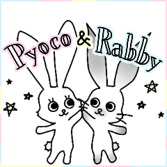 [LINEスタンプ] ぴょこ＆ラビィ