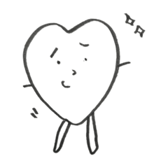 [LINEスタンプ] なんでもハートにしちゃうやつ。